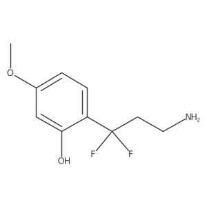 2-(3-Amino-1,1-difluoropropyl)-5-methoxyphenol Structure