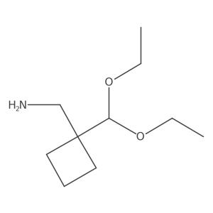 [1-(Diethoxymethyl)cyclobutyl]methanamine Structure