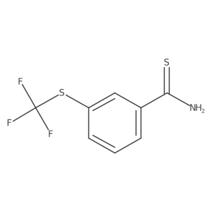 3-[(Trifluoromethyl)sulfanyl]benzene-1-carbothioamide结构式