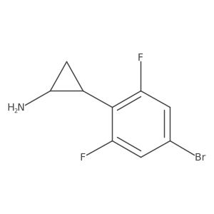 2-(4-Bromo-2,6-difluorophenyl)cyclopropan-1-amine结构式