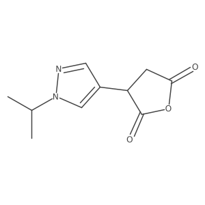 3-[1-(propan-2-yl)-1H-pyrazol-4-yl]oxolane-2,5-dione结构式
