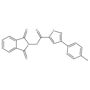 1,3-dioxo-2,3-dihydro-1H-isoindol-2-yl 3-(4-fluorophenyl)-1,2-thiazole-5-carboxylate Structure