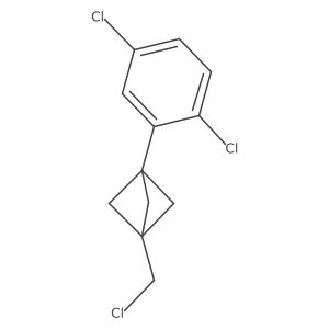 1-(Chloromethyl)-3-(2,5-dichlorophenyl)bicyclo[1.1.1]pentane Structure