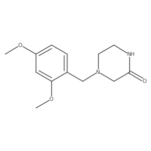 4-(2,4-Dimethoxybenzyl)piperazin-2-one Structure
