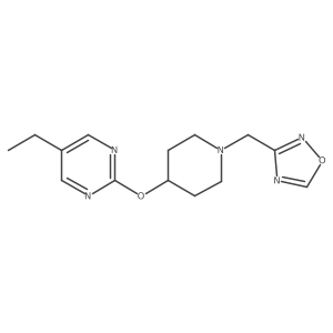 5-Ethyl-2-({1-[(1,2,4-oxadiazol-3-yl)methyl]piperidin-4-yl}oxy)pyrimidine Structure