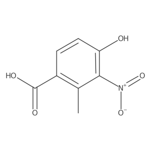 4-Hydroxy-2-methyl-3-nitrobenzoic acid Structure