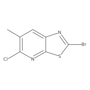 2-Bromo-5-chloro-6-methylthiazolo[5,4-b]pyridine结构式