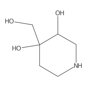rac-(3R,4R)-4-(hydroxymethyl)piperidine-3,4-diol Structure