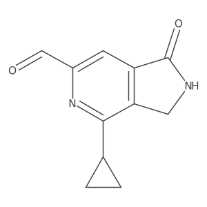 4-cyclopropyl-1-oxo-2,3-dihydro-1H-pyrrolo[3,4-c]pyridine-6-carbaldehyde Structure