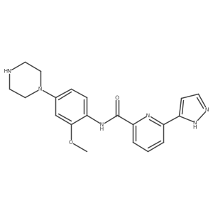 N-(2-Methoxy-4-(piperazin-1-YL)phenyl)-6-(1H-pyrazol-5-YL)picolinamide结构式