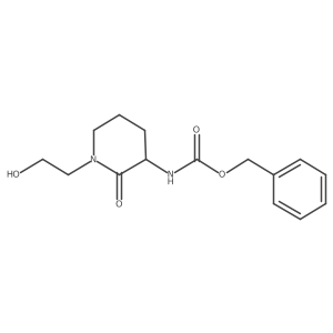 benzyl N-[1-(2-hydroxyethyl)-2-oxopiperidin-3-yl]carbamate结构式