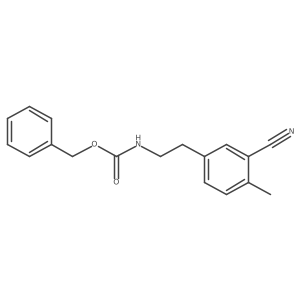 benzyl N-[2-(3-cyano-4-methylphenyl)ethyl]carbamate结构式