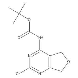 tert-butyl N-{2-chloro-5H,7H-furo[3,4-d]pyrimidin-4-yl}carbamate Structure