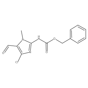 benzyl N-(4-chloro-5-formyl-1-methyl-1H-imidazol-2-yl)carbamate结构式
