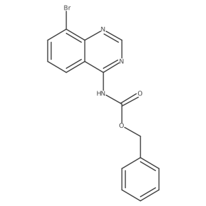 benzyl N-(8-bromoquinazolin-4-yl)carbamate结构式