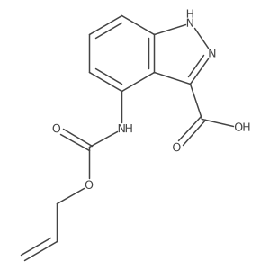 4-{[(prop-2-en-1-yloxy)carbonyl]amino}-1H-indazole-3-carboxylic acid结构式