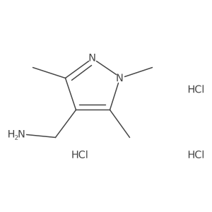 1-(1,3,5-Trimethyl-1H-pyrazol-4-YL)methanamine trihydrochloride Structure