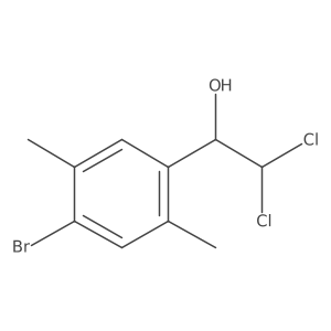 1-(4-Bromo-2,5-dimethylphenyl)-2,2-dichloroethanol结构式