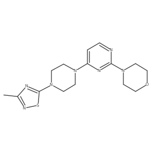 4-{4-[4-(3-Methyl-1,2,4-thiadiazol-5-yl)piperazin-1-yl]pyrimidin-2-yl}morpholine Structure