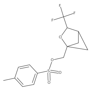 [3-(Trifluoromethyl)-2-oxabicyclo[2.1.1]hexan-1-yl]methyl 4-methylbenzene-1-sulfonate结构式