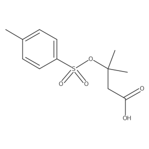 3-Methyl-3-[(4-methylbenzenesulfonyl)oxy]butanoic acid Structure