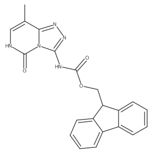 (9H-fluoren-9-yl)methyl N-{5-hydroxy-8-methyl-[1,2,4]triazolo[4,3-c]pyrimidin-3-yl}carbamate结构式