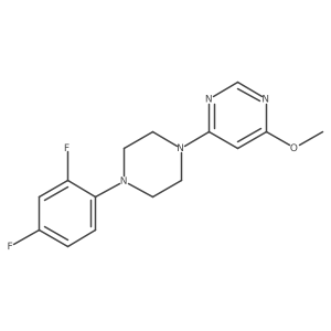 4-[4-(2,4-Difluorophenyl)piperazin-1-yl]-6-methoxypyrimidine结构式