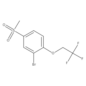 2-Bromo-4-(methylsulfonyl)-1-(2,2,2-trifluoroethoxy)benzene结构式