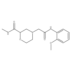 4-{[(2-methoxyphenyl)carbamoyl]methyl}-N-methylmorpholine-2-carboxamide Structure