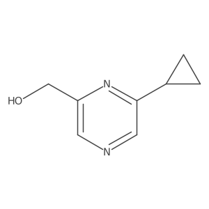 (6-Cyclopropylpyrazin-2-yl)methanol结构式