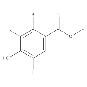 Methyl 2-bromo-4-hydroxy-3,5-diiodobenzoate Structure