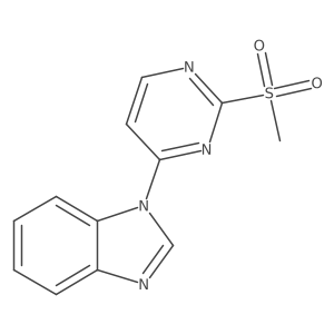 2-Methanesulfonyl-4-[benzimidazol-1-yl]pyrimidine结构式
