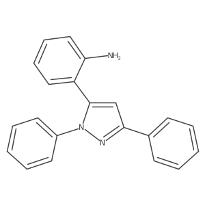 1,3-Diphenyl-5-(2-aminophenyl)pyrazole结构式