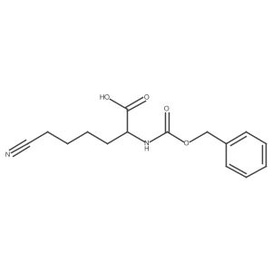 2-{[(Benzyloxy)carbonyl]amino}-6-cyanohexanoic acid结构式
