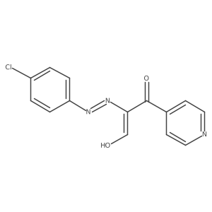 (2E)-2-[2-(4-chlorophenyl)hydrazin-1-ylidene]-3-oxo-3-(pyridin-4-yl)propanal Structure