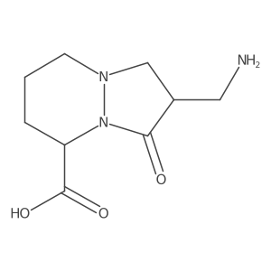2-(Aminomethyl)hexahydro-3-oxo-1H-pyrazolo[1,2-a]pyridazine-5-carboxylic acid Structure