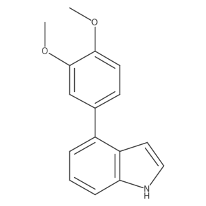 4-(3,4-dimethoxy-phenyl)1H-indole结构式