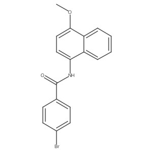 4-Bromo-N-(4-methoxy-1-naphthalenyl)benzamide Structure