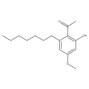 1-(2-Heptyl-6-hydroxy-4-methoxyphenyl)ethanone结构式