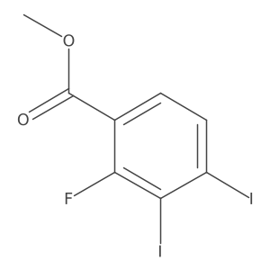 Methyl 3,4-diiodo-2-fluorobenzoate结构式