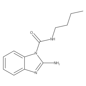 1-Butylcarbamoyl-2-aminobenzimidazole结构式