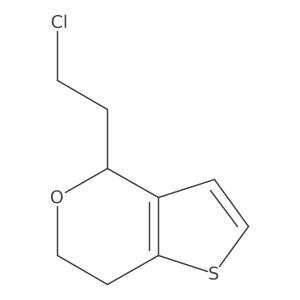 4-(2-Chloroethyl)-6,7-dihydro-4H-thieno[3,2-c]pyran Structure