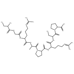 H-Cys-Gly-Arg-Ala-Pro-Arg-Ser-Pro-OH结构式