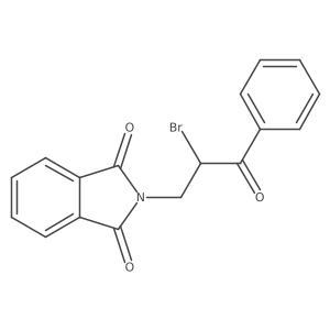 2-(2-Bromo-3-oxo-3-phenylpropyl)-1H-isoindole-1,3(2H)-dione结构式