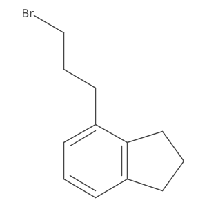 4-(3-bromopropyl)-2,3-dihydro-1H-indene结构式