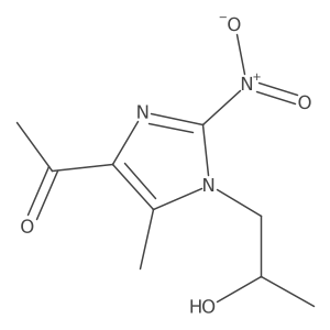 4-Acetyl-alpha,5-dimethyl-2-nitroimidazoleethanol Structure