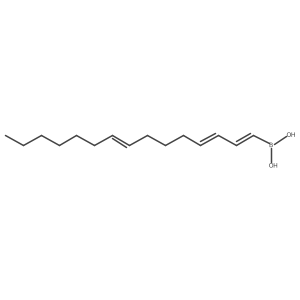 B-(1E,3E,8Z)-1,3,8-Pentadecatrien-1-ylboronic acid Structure