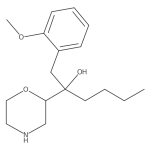 1-(2-Methoxy-phenyl)-2-morpholin-2-yl-hexan-2-ol结构式