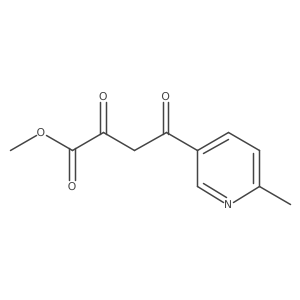 Methyl 4-(6-methyl-3-pyridyl)-2,4-dioxobutanoate结构式