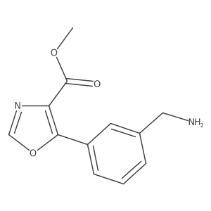 Methyl 5-[3-(aminomethyl)phenyl]-4-oxazolecarboxylate Structure